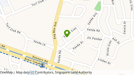 Map showing the location of Orchid Village