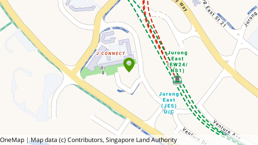 Map showing the location of J'den