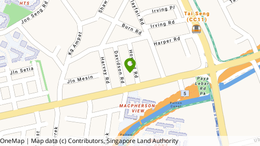 Map showing the location of Tat Hong Industrial Building