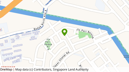 Map showing the location of Canary Park