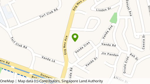 Map showing the location of Orchid Apartments
