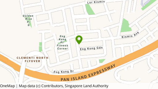 Map showing the location of Eng Kong Park