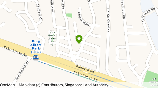 Map showing the location of 27B Binjai Park