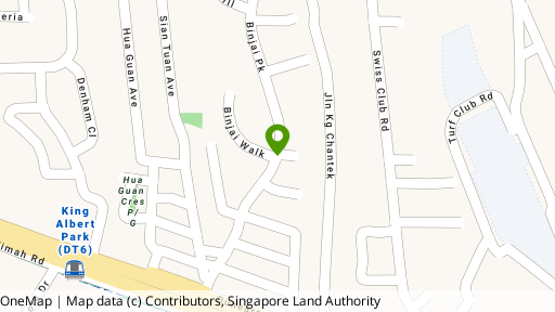 Map showing the location of Binjai Park