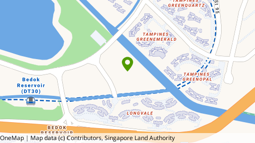 Map showing the location of Aquarius By The Park