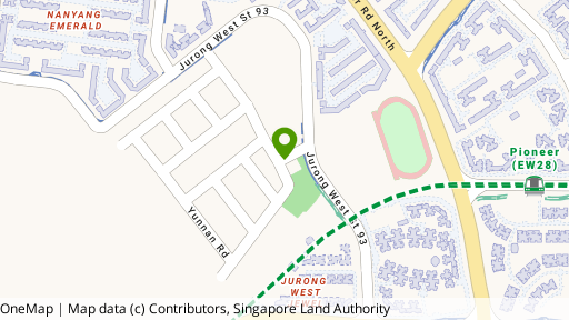 Map showing the location of Yunnan Gardens