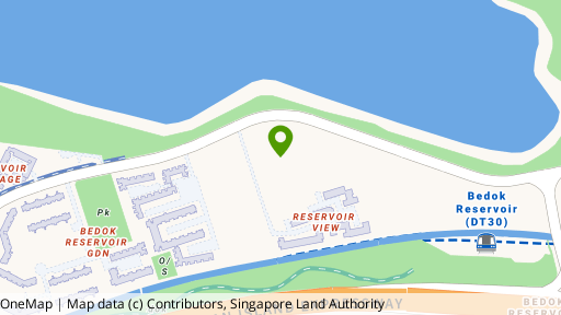 Map showing the location of Waterfront Isle