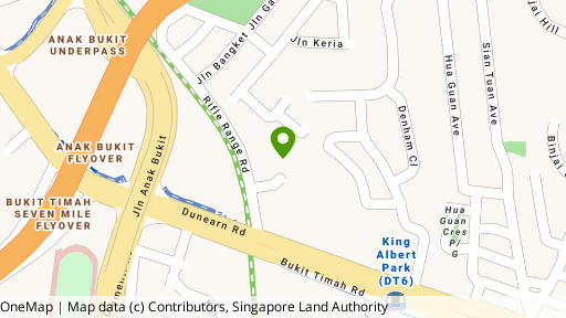 Map showing the location of Mayfair Gardens