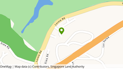 Map showing the location of Lornie Gardens