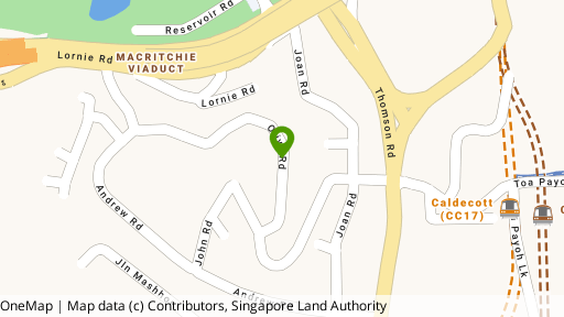Map showing the location of Caldecott Hill Estate