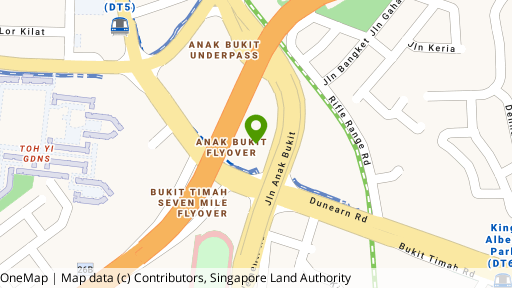 Map showing the location of Sherwood Towers