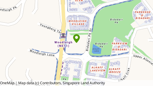 Map showing the location of The Woodleigh Residences