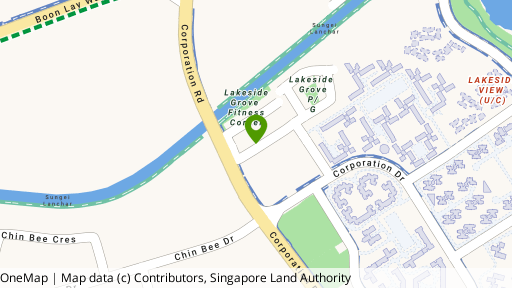 Map showing the location of Lakeside Grove