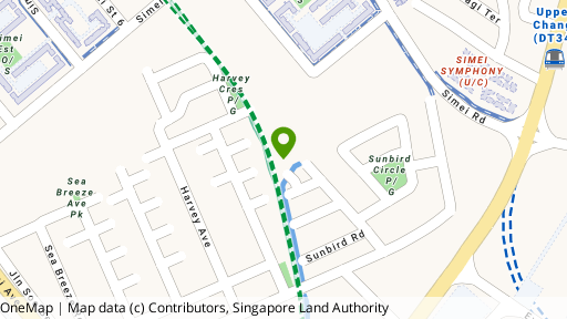 Map showing the location of Sunbird View