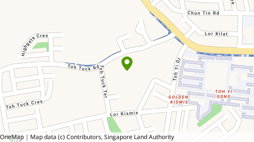 Map showing the location of The Creek @ Bukit