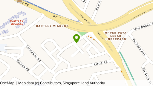 Map showing the location of The Areca
