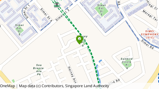 Map showing the location of Harvey View