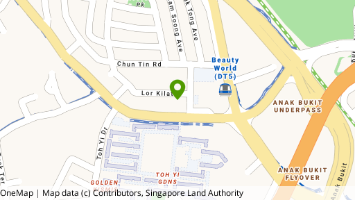 Map showing the location of Kilat Court