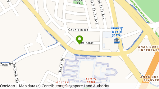 Map showing the location of Sun Court