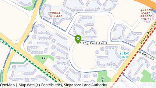 Map showing the location of Jurong East Avenue 1 (EC) GLS