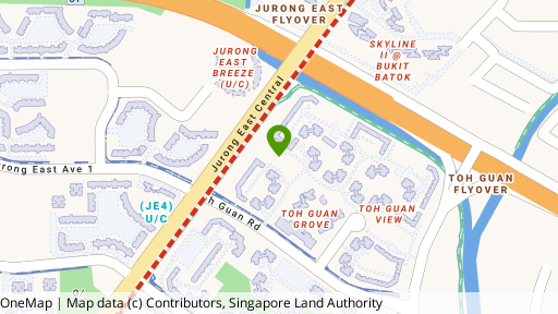 Map showing the location of 267A Toh Guan Road