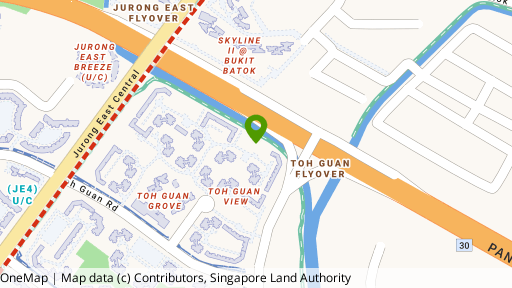 Map showing the location of 274A Toh Guan Road