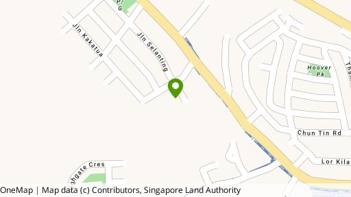 Map showing the location of Selanting Green