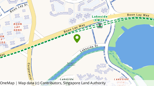 Map showing the location of The Lakefront Residences