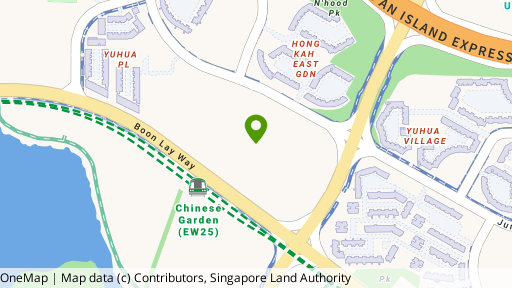 Map showing the location of Parc Oasis