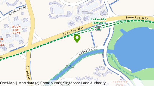 Map showing the location of Lakeside Drive Residences