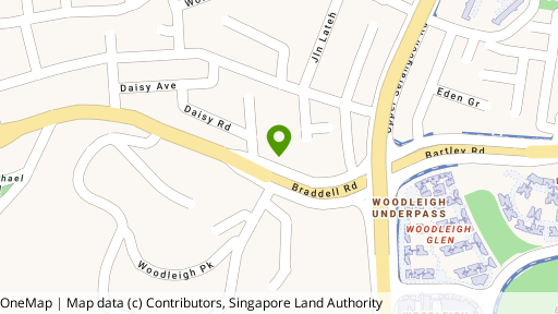 Map showing the location of Braddel Regalia
