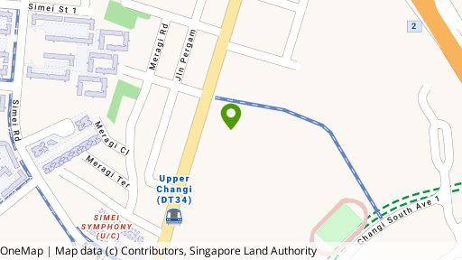 Map showing the location of Changi Court