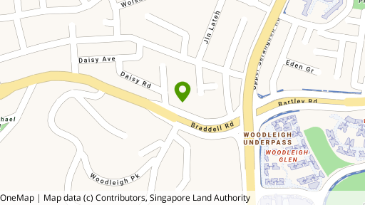 Map showing the location of Suites @ Braddell
