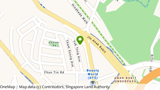 Map showing the location of Angsana Building