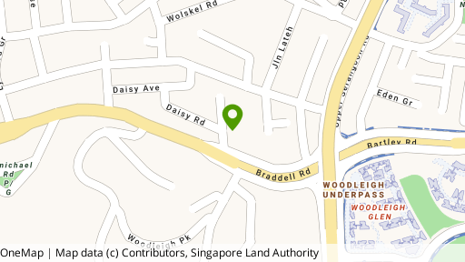 Map showing the location of Daisy Apartments