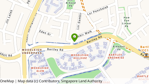 Map showing the location of No. 2 Jalan Labu