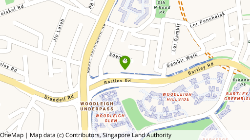 Map showing the location of Bartley Court