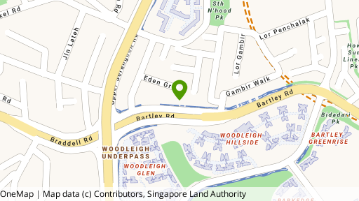 Map showing the location of Bartley Grove