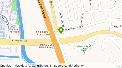 Map showing the location of Dunsfold Residences