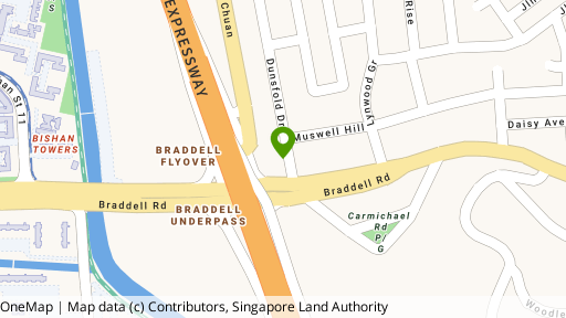 Map showing the location of Dunsfold Residence
