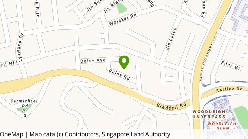 Map showing the location of Daisy Lodge