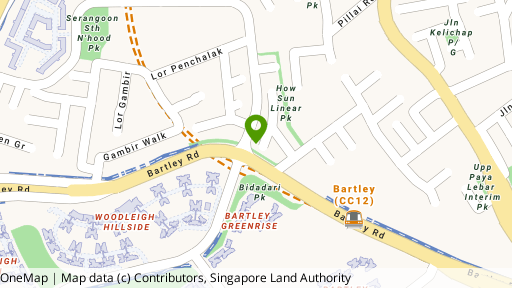 Map showing the location of Bartley Villas