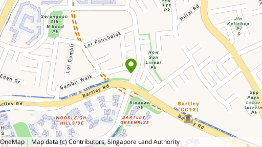 Map showing the location of Classical Terrace