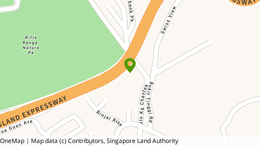 Map showing the location of Binjai Crest