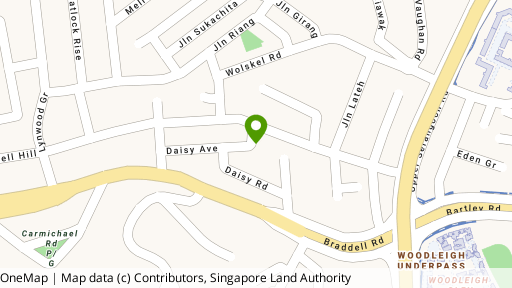 Map showing the location of Daisy Petals