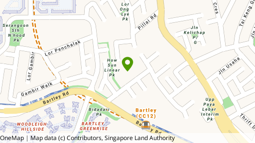 Map showing the location of The Gazania