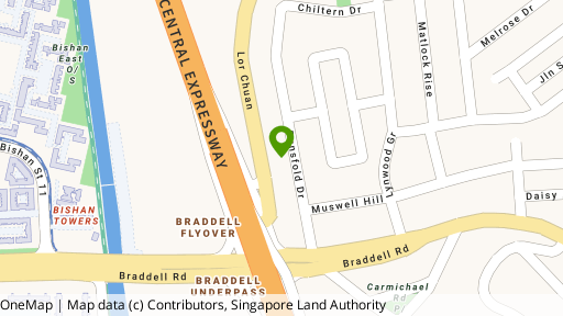 Map showing the location of Dunsfold Villas