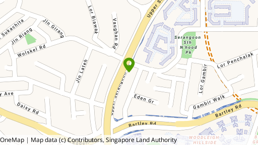 Map showing the location of Presto @ Upper Serangoon