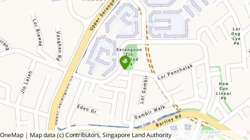 Map showing the location of Sunshine Grove