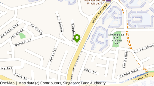 Map showing the location of JJH Service Apartment